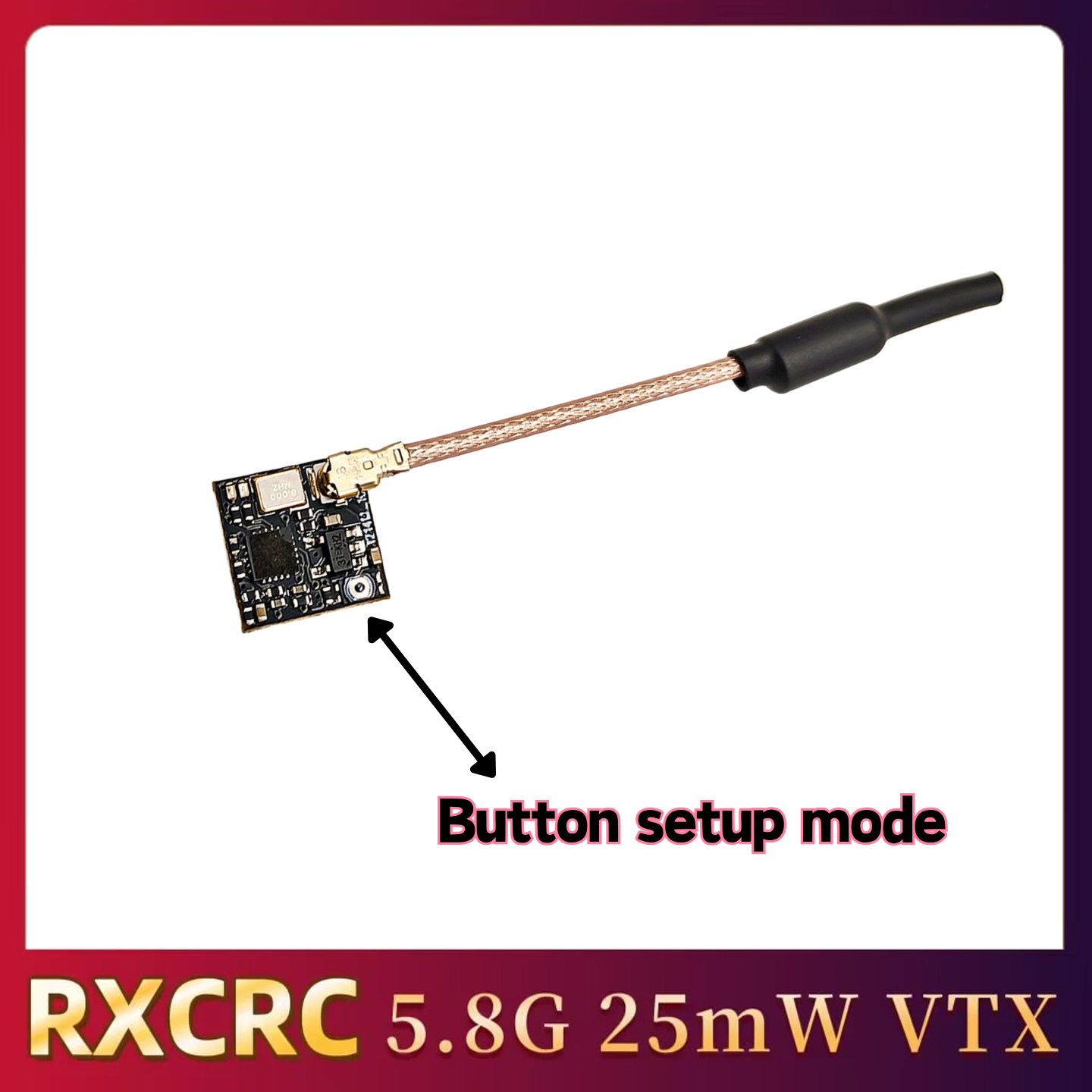 RXCRC 5.8GHz 48CH FPV 25mW Ana - Fpv Drone Receiver recension och pris