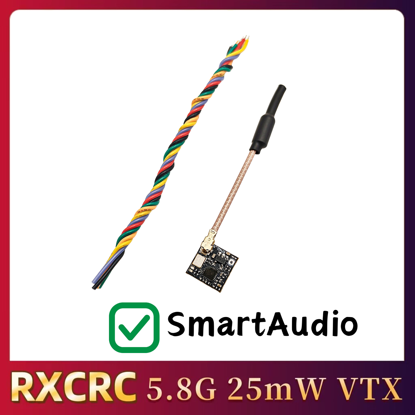 RXCRC 5.8GHz 48CH FPV 25mW Ana - Fpv Drone Receiver recension och pris